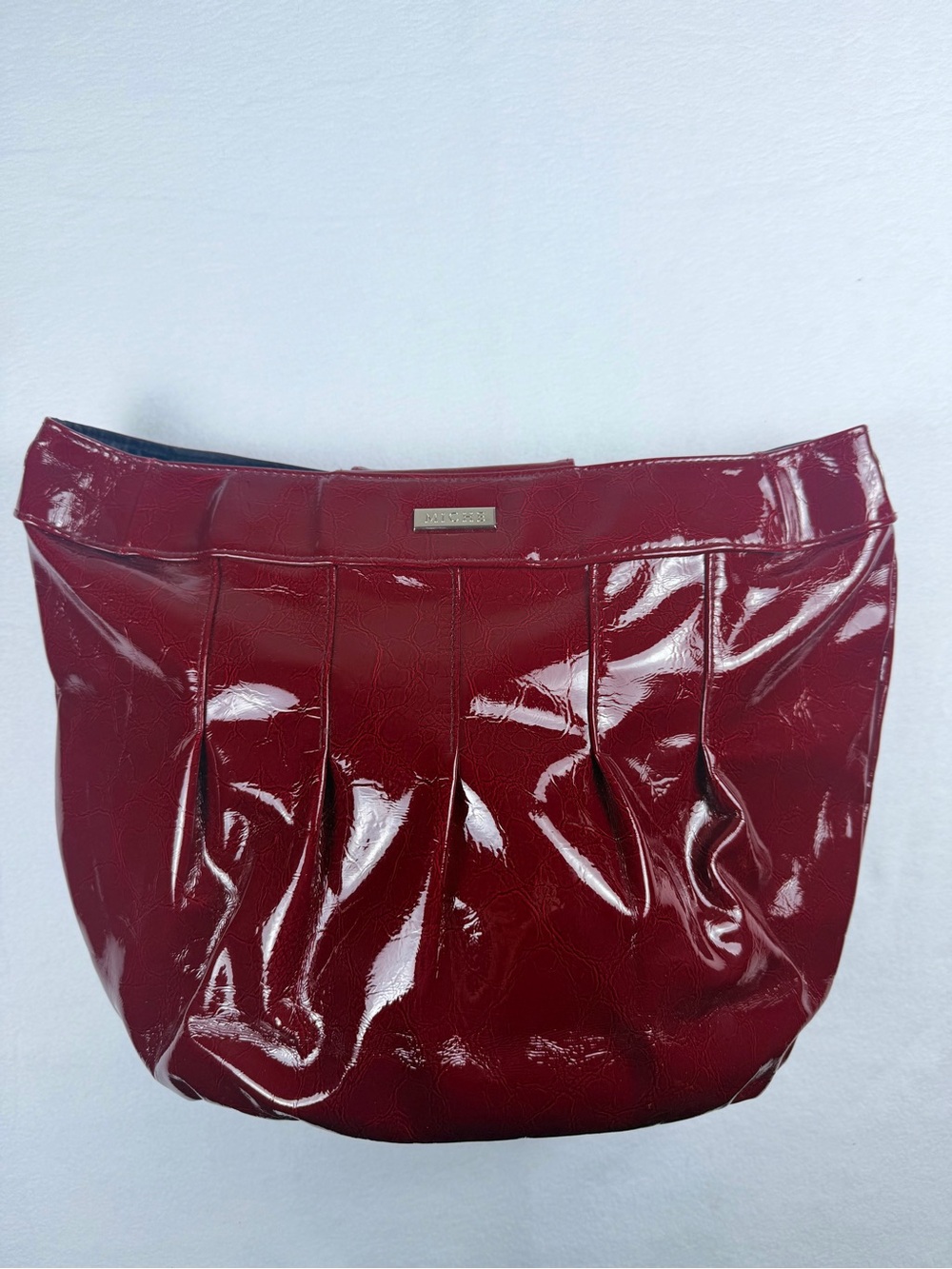Miche Monica Red Faux Patent Leather Interchangeable Handbag Shell Medium Tote - Picture 2 of 9